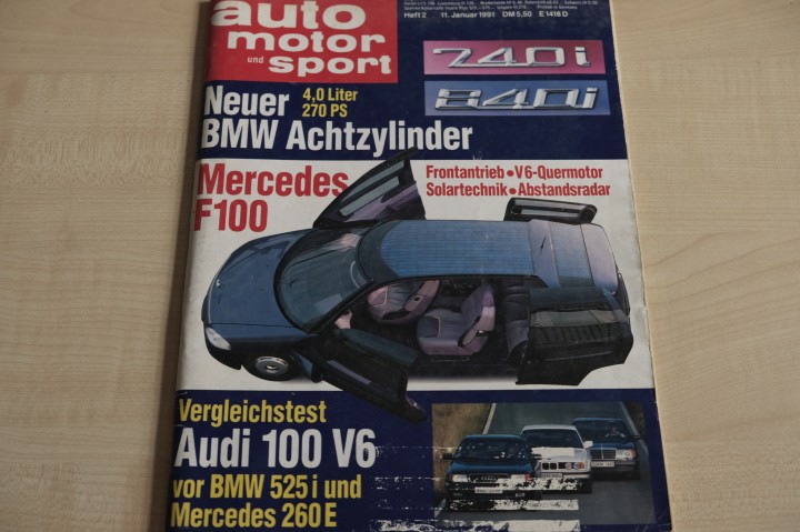 Deckblatt Auto Motor und Sport (02/1991)